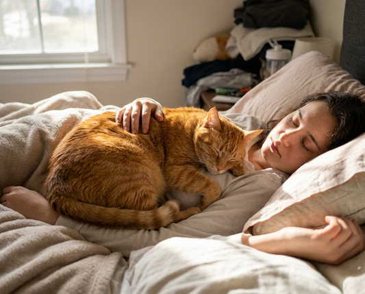 Are Cats Happier If They Sleep With You?