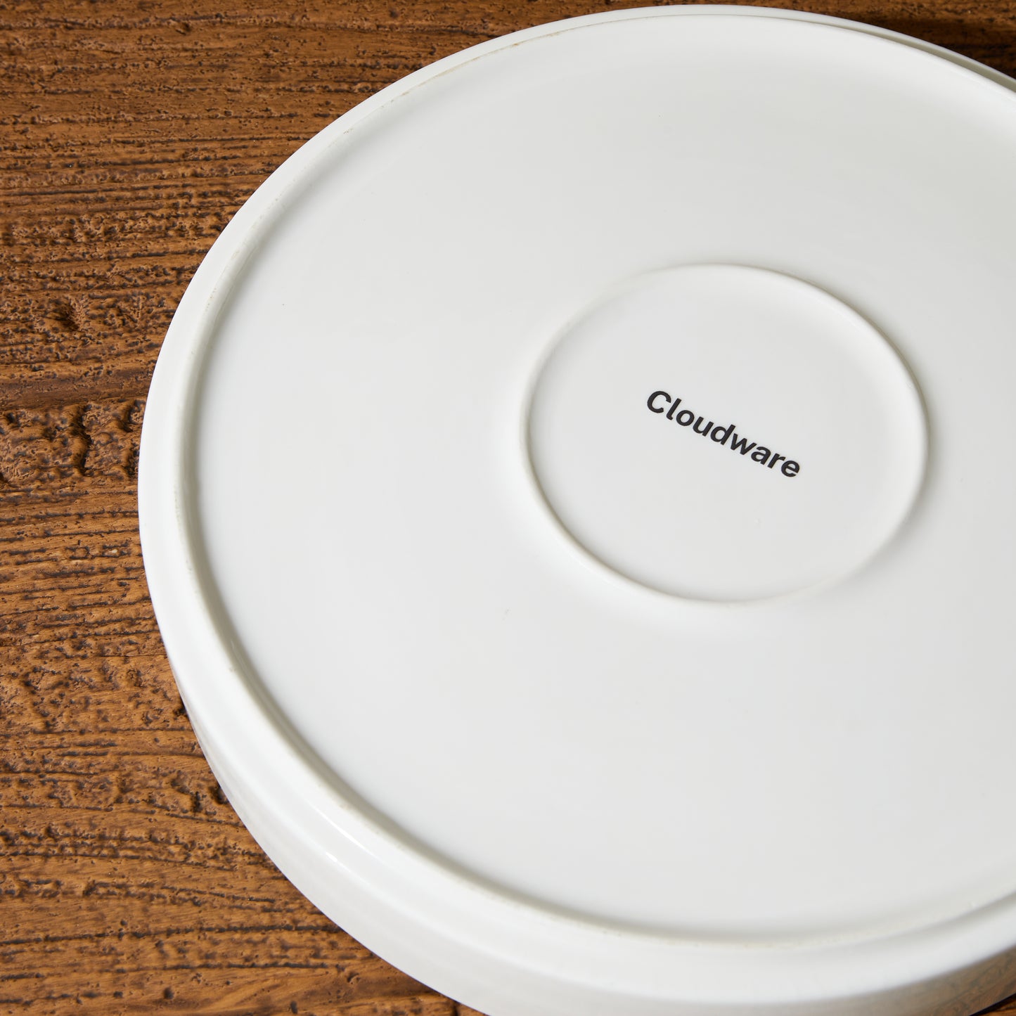 Cloudware Large White Plates – 42oz Porcelain Salad Serving Plates Set of 2, Stackable Dinnerware for Pasta, Salad, and More, Microwave & Dishwasher Safe